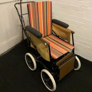 Antique Vintage Allwin WW1 Era Wheelchair Movie Film Stage Prop Stunning!
