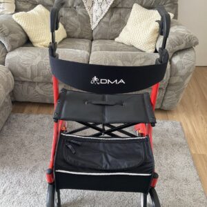folding zimmer frame with wheels