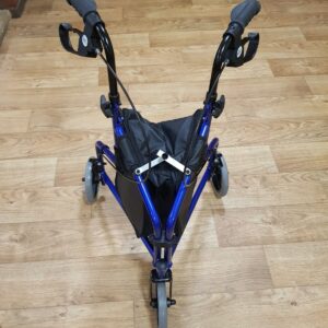 CareCo Healthcare Rollator Three Wheel Walking Aid Foldable - Blue with Bag