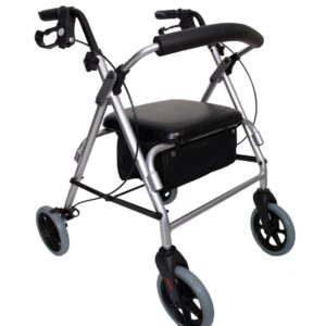 Angel Mobility Lightweight Folding Rollator Walking Frame 4 Wheels with Seat.New