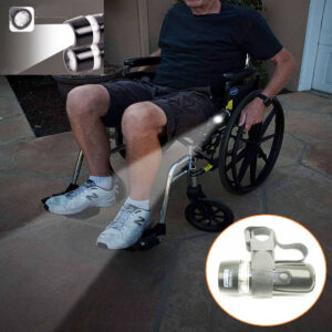 Wheelchair/Walker/Cane LED Light Flex Mount-Hands-free Safety Utility Lighting