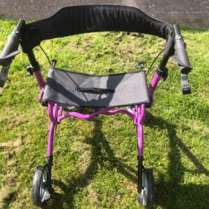 4 wheel mobility walker with seat