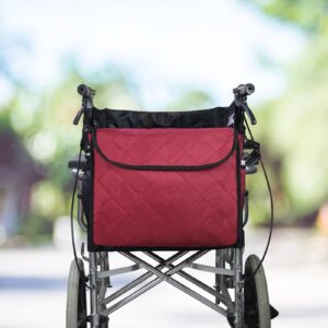Wheelchair Bag Accessory Large Storage Pockets Organizer Tote for Power Wheel