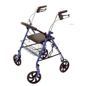 Blue Four Wheel Rollator/Walker - unused