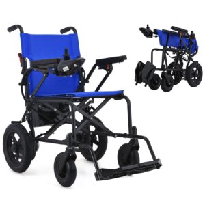 Travel Electric Wheelchair Folding Portable Powerchair - Economic - 20 km Range