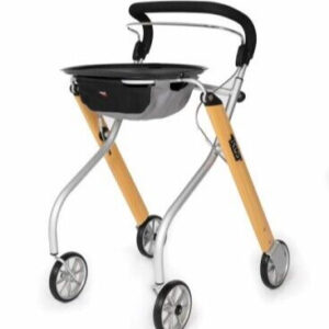 TrustCare Lets Go Indoor Rollator With Bag and Tray Compact Lightweight Trolley