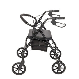 Lightweight Rollator Mobility Walker Disability Aid Walking 4 Wheels with Seat