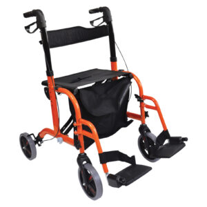 Aidapt Deluxe 2 in 1 Rollator Walker with Seat - Multipurpose Mobility Aid