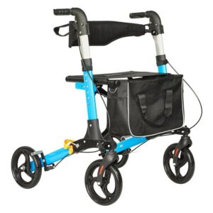 Rollator Walking Frame Mobility Lightweight 4 Wheels Walker Aids Elderly Seniors