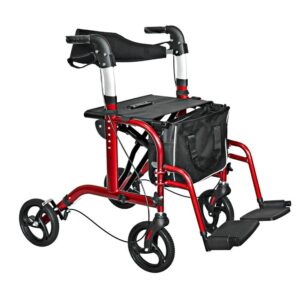 Rollator Wheelchair Walker Walking Frame Mobility Lightweight 4 Wheels Seniors