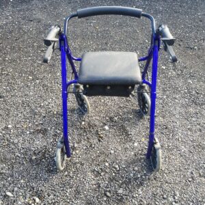 Mobility Days Foldable 4 Wheel Rollator Walking Aid  + Bag( 73 ×58 × 82 -88cm)