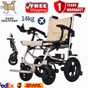 NEW Lightweight Electric Wheelchair | Instant Folding, 14kg, 3.7MPH,12.4 miles