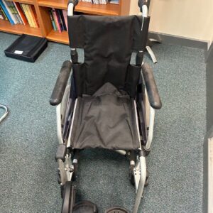 Childs folding wheelchair. Excellent condition, includes one leg support.