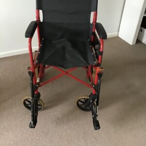Wheelchair folding push type