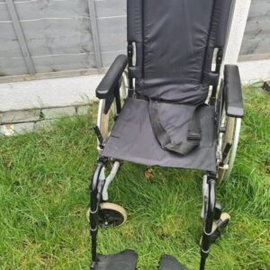 Action 2000 self propelled folding wheelchair + foot rests & extra cushion