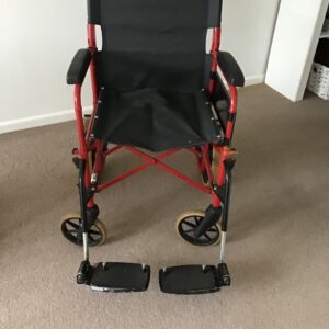 Wheelchair folding push type