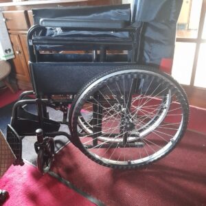 folding wheelchair self propelled. Used Once